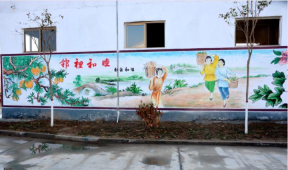  南漳乡镇文化墙 乡风文明焕发新活力